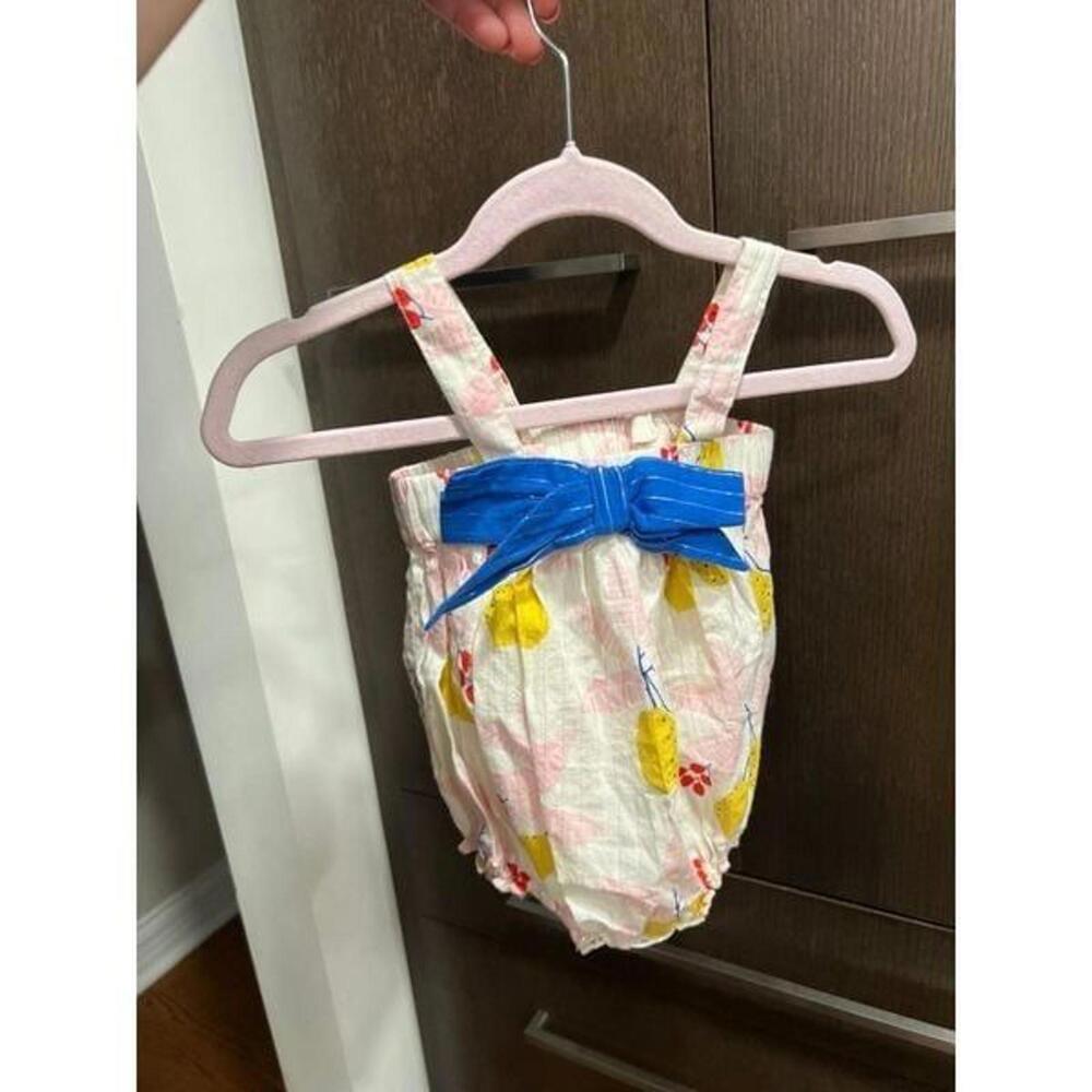 PINK CHICKEN Little Girls' Angeline Bubble romper‎ size 3-6 months